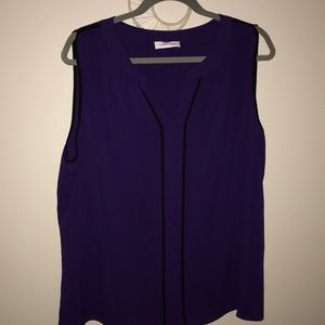 Purple Flowy Blouse
